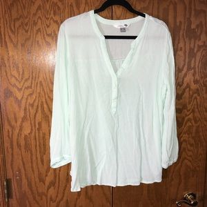 Mint Tunic Shirt Old Navy